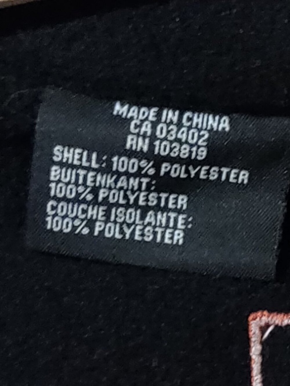 Harley Davidson Women's Black Fleece Jacket With Signature Sleeves Large - Picture 3 of 5